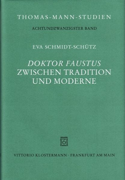 Produktbild: Doktor Faustus zwischen Tradition und Moderne