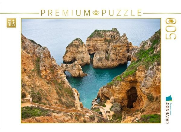 CALVENDO Puzzle Ponta da Piedade - Lagos | 500 Teile Lege-Größe 48 × 36 cm Foto-Puzzle für Erwachsene