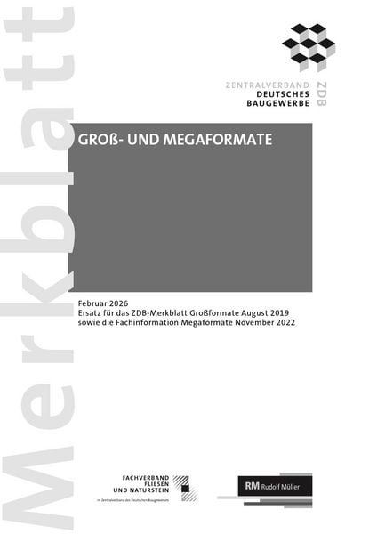 Produktbild: Merkblatt Gro&szlig;- und Megaformate: 2026-02