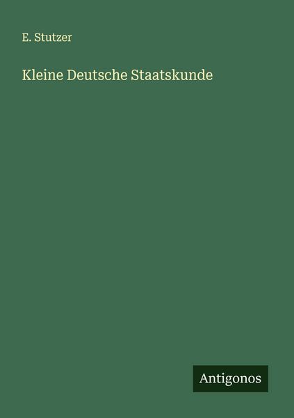 Produktbild: Kleine Deutsche Staatskunde
