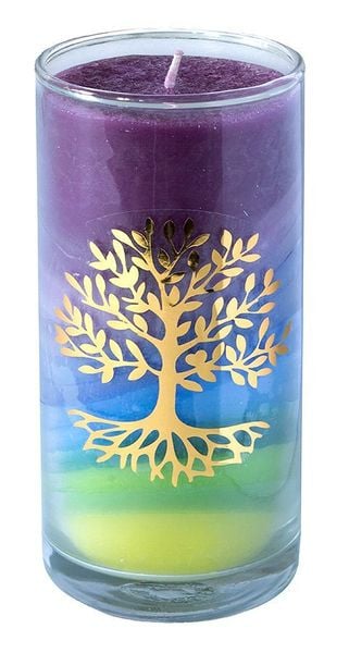 Produktbild: Kerze "Earth Lebensbaum" im Glas Stearin