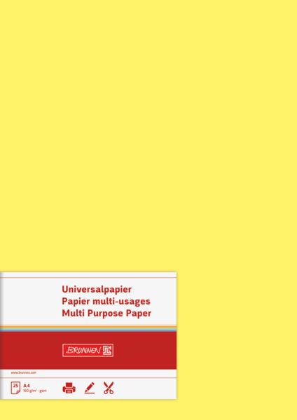 Produktbild: Brunnen Universalpapier A4 160g ge 25Bl