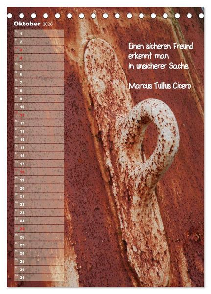 Produktbild: maritim inspiriert / Geburtstagskalender (Tischkalender 2026 DIN A5 hoch), CALVENDO Monatskalender