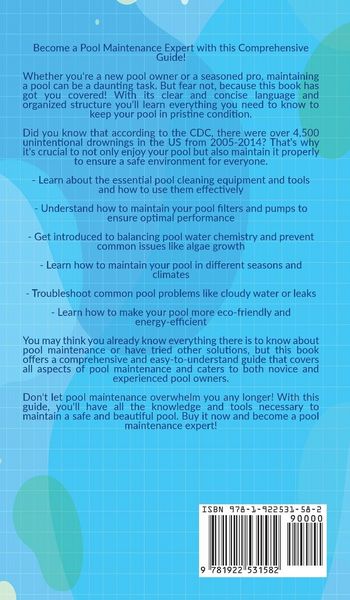 Produktbild: Pool Maintenance 101 - A Beginners DIY Guide On Removing Algae, Understanding Water Chemistry, & Looking After Your Pool!