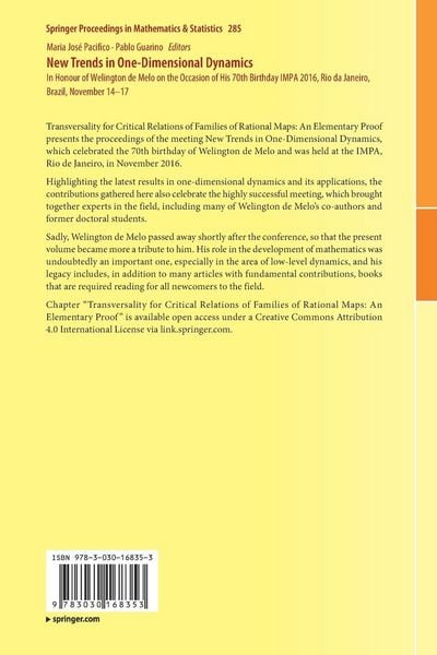 Produktbild: New Trends in One-Dimensional Dynamics