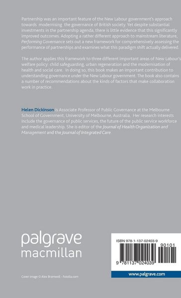 Produktbild: Performing Governance