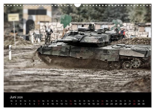Produktbild: Panzerstahl auf der Heide &ndash; Das Heer legt wieder los (Wandkalender 2026 DIN A3 quer), CALVENDO Monatskalender