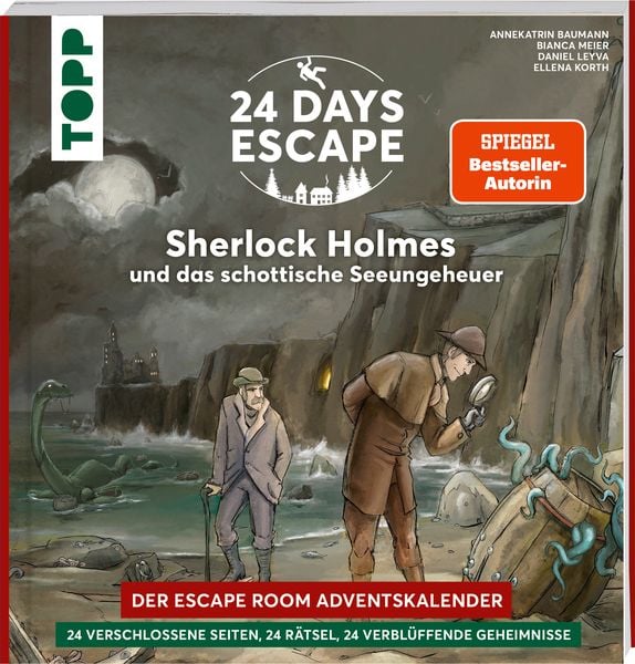 Produktbild: 24 DAYS ESCAPE &ndash; Der Escape Room Adventskalender: Sherlock Holmes und das schottische Seeungeheuer