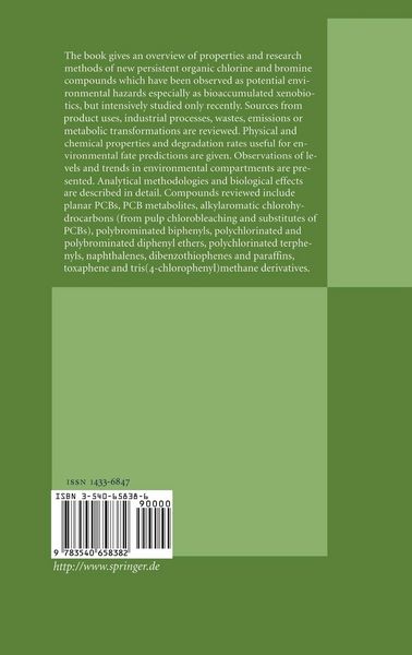 Produktbild: New Types of Persistent Halogenated Compounds