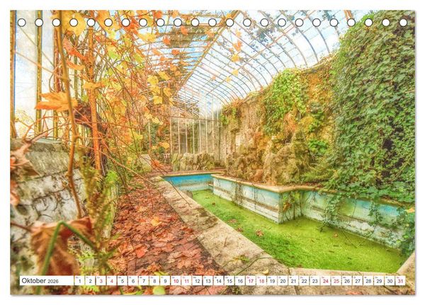 Produktbild: Lost Places - Verlassene R&auml;ume (Tischkalender 2026 DIN A5 quer), CALVENDO Monatskalender