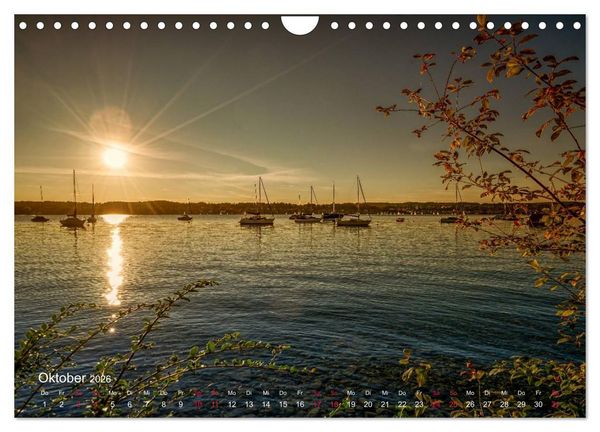 Produktbild: Impressionen vom Starnberger See (Wandkalender 2026 DIN A4 quer), CALVENDO Monatskalender