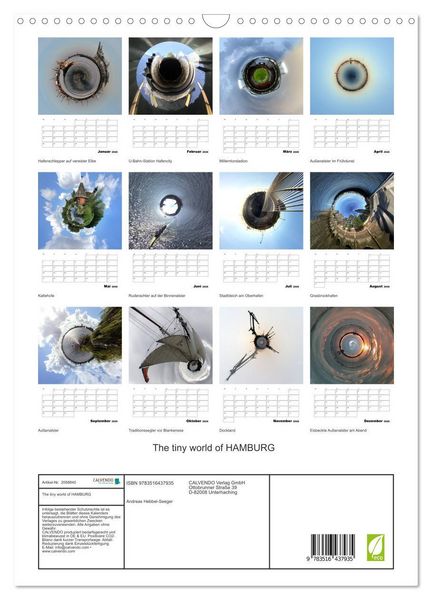Produktbild: The tiny world of HAMBURG (Wandkalender 2026 DIN A3 hoch), CALVENDO Monatskalender