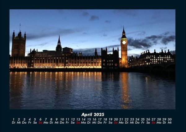 Produktbild: London 2025 Fotokalender DIN A4