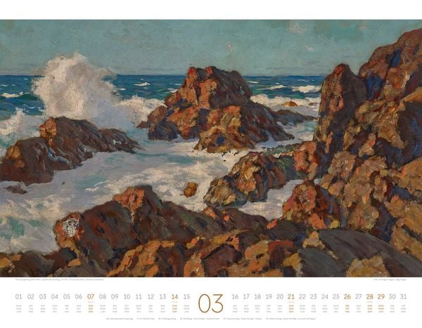 Produktbild: Kunstwerk Meer Kalender 2027