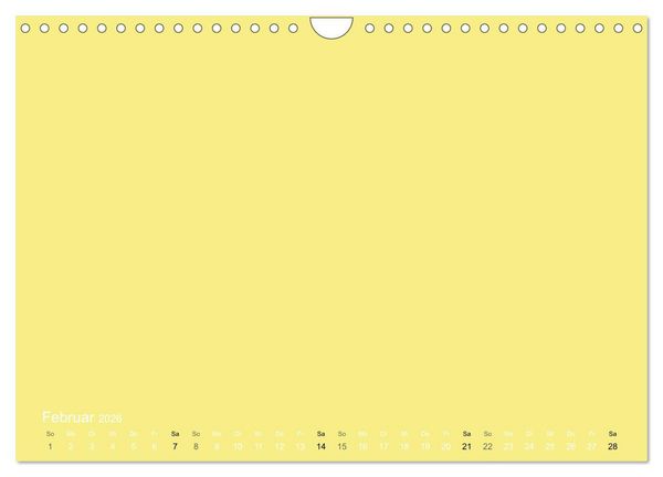 Produktbild: Bastelkalender - Gelb (Wandkalender 2026 DIN A4 quer), CALVENDO Monatskalender