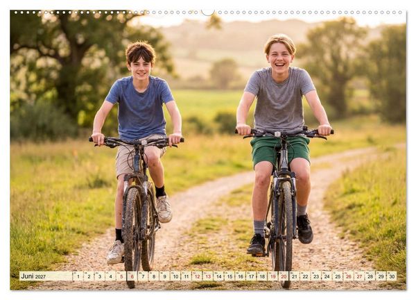 Produktbild: Unbeschwerte Jahre - Jungen zwischen Abenteuer und Freundschaft (Wandkalender 2027 DIN A2 quer), CALVENDO Monatskalender