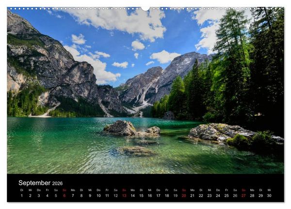 Produktbild: Seen im Gebirge (Wandkalender 2026 DIN A2 quer), CALVENDO Monatskalender
