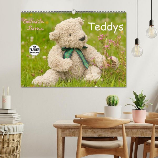 Produktbild: Geliebte B&auml;ren - Teddys (Wandkalender 2026 DIN A2 quer), CALVENDO Monatskalender