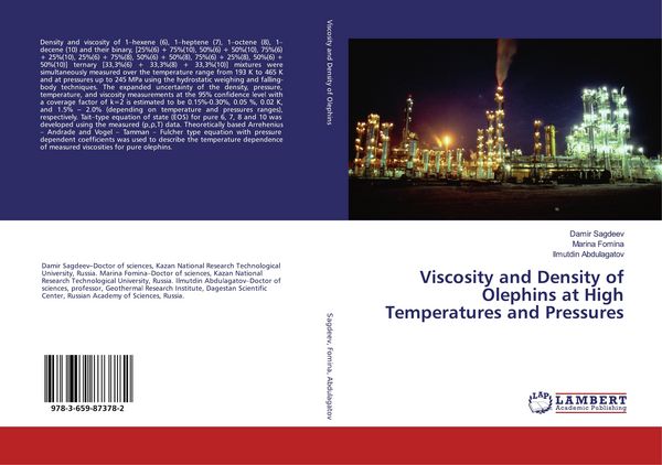 Produktbild: Viscosity and Density of Olephins at High Temperatures and Pressures