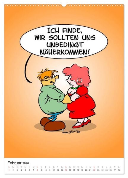 Produktbild: Trumix Cartoons - Nichts geht mehr (Wandkalender 2026 DIN A2 hoch), CALVENDO Monatskalender