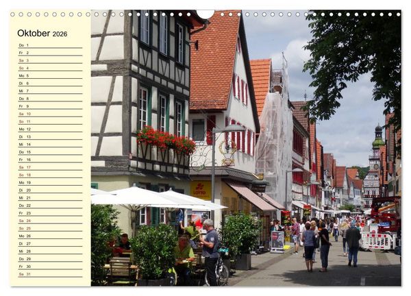 Produktbild: Stadtbummel durch Kirchheim unter Teck (Wandkalender 2026 DIN A3 quer), CALVENDO Monatskalender