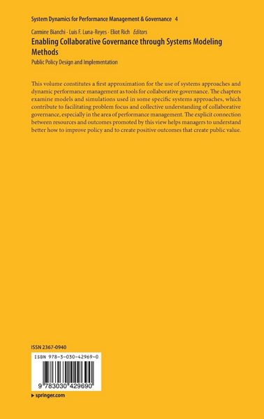 Produktbild: Enabling Collaborative Governance through Systems Modeling Methods