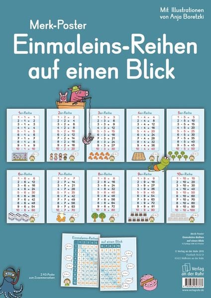 Einmaleins-Reihen auf einen Blick, Sonstige von Redaktionsteam Verlag an der Ruhr, Verlag an der Ruhr, 9783834627377