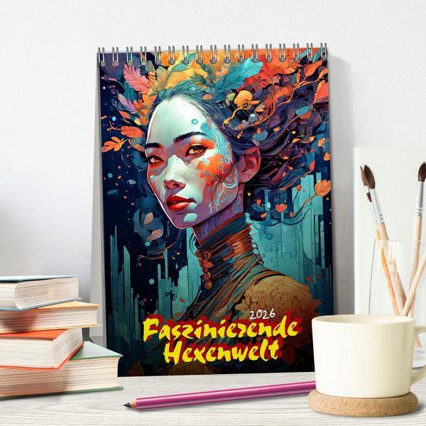 Produktbild: Faszinierende Hexenwelt (Tischkalender 2026 DIN A5 hoch), CALVENDO Monatskalender