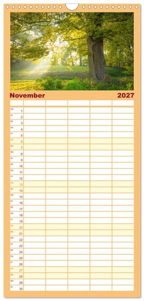 Produktbild: Familienplaner 2027 - Willkommen im Saalekreis mit 5 Spalten (Wandkalender, 21 x 45 cm) CALVENDO