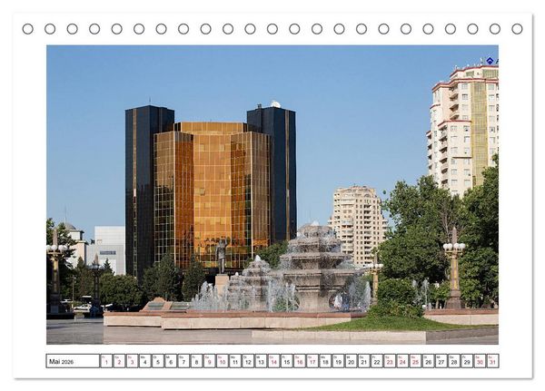 Produktbild: Baku - Erd&ouml;l, Sozialismus und Welterbe (Tischkalender 2026 DIN A5 quer), CALVENDO Monatskalender
