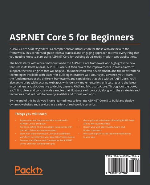 Produktbild: ASP.NET Core 5 for Beginners