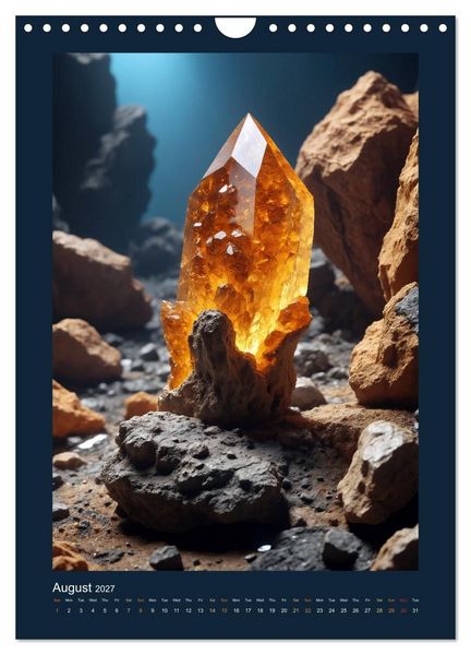 Produktbild: Fantastic Minerals - Mysterious Treasures (Wall Calendar 2027 DIN A4 portrait), CALVENDO 12 Month Wall Calendar