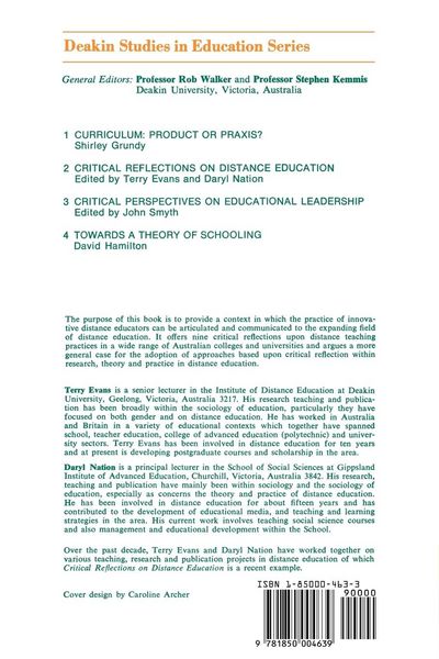 Produktbild: Critical Reflections On Dist.