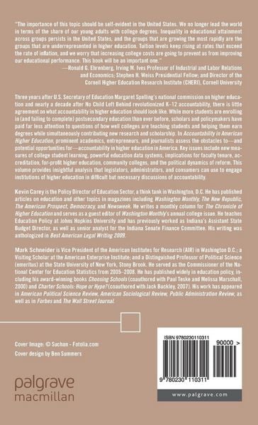 Produktbild: Accountability in American Higher Education