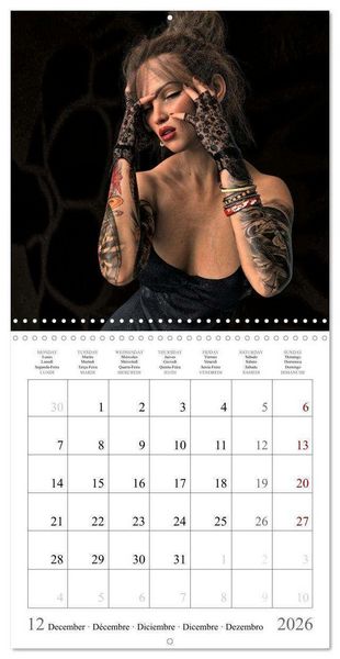 Produktbild: Tattoos on nice skin (Wall Calendar 2026 12 &times; 12 Inch) CALVENDO 12 Month Wall Calendar