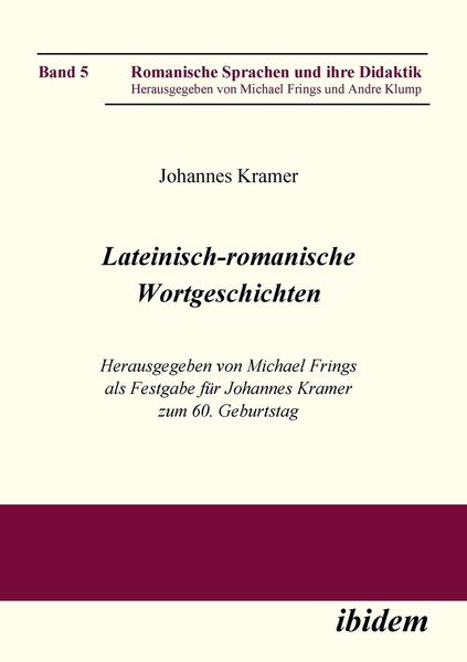 Produktbild: Lateinisch-romanische Wortgeschichten. Herausgegeben von Mic