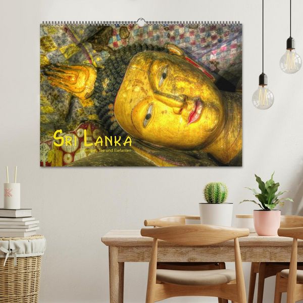 Produktbild: Sri Lanka - Tempel, Tee und Elefanten (Wandkalender 2026 DIN A2 quer), CALVENDO Monatskalender