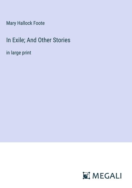 Produktbild: In Exile; And Other Stories