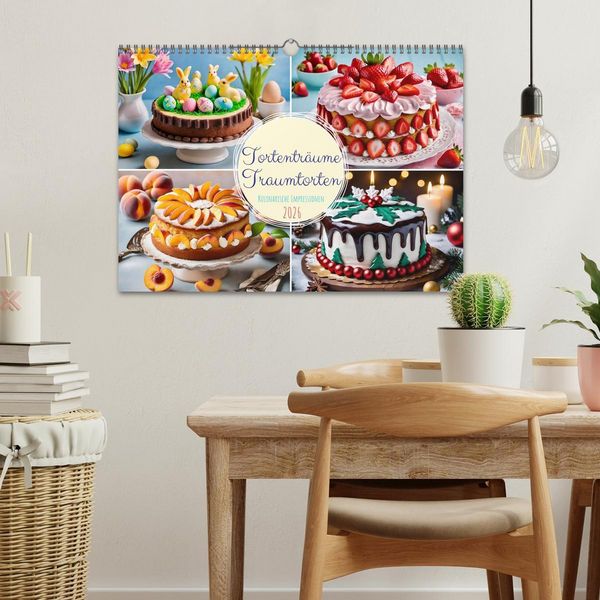 Produktbild: Tortentr&auml;ume - Traumtorten (Wandkalender 2026 DIN A3 quer), CALVENDO Monatskalender
