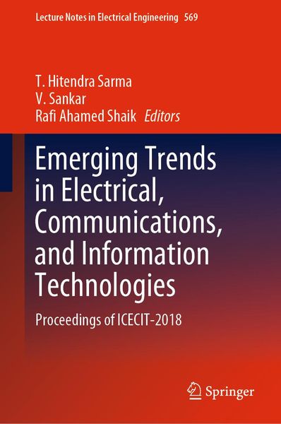 Produktbild: Emerging Trends in Electrical, Communications, and Information Technologies