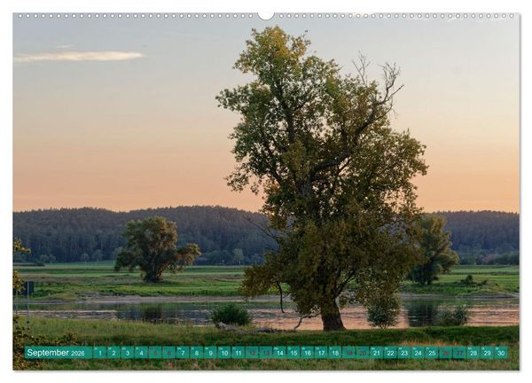 Produktbild: Flusslandschaft Elbe (hochwertiger Premium Wandkalender 2026 DIN A2 quer), Kunstdruck in Hochglanz