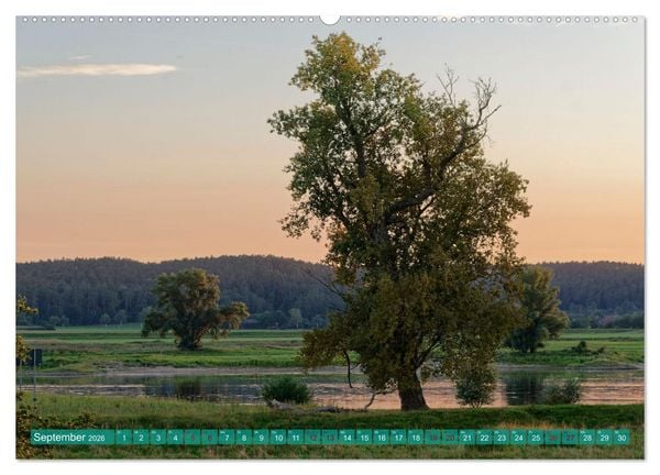 Produktbild: Flusslandschaft Elbe (Wandkalender 2026 DIN A2 quer), CALVENDO Monatskalender