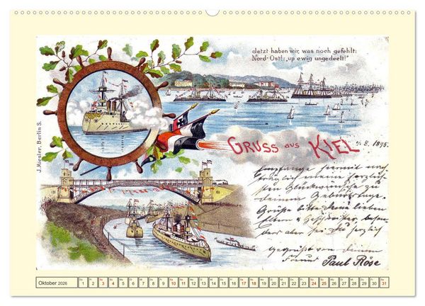 Produktbild: Gru&szlig; aus Kiel (hochwertiger Premium Wandkalender 2026 DIN A2 quer), Kunstdruck in Hochglanz