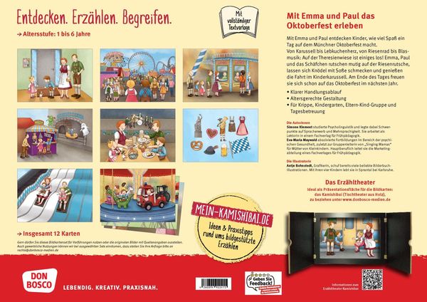 Produktbild: Auf dem Oktoberfest mit Emma und Paul. Kamishibai Bildkartenset