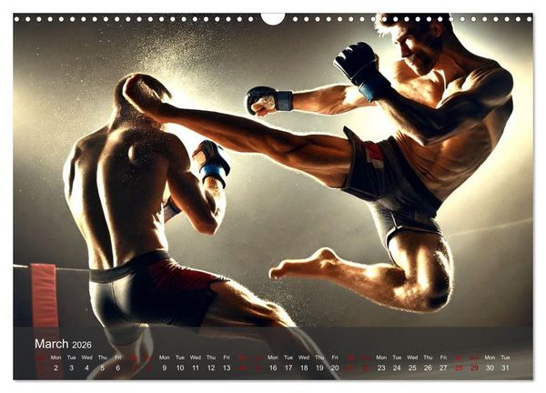 Produktbild: MMA UK - The ultimate fight (Wall Calendar 2026 DIN A3 landscape), CALVENDO 12 Month Wall Calendar