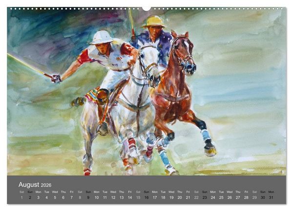 Produktbild: Horses in four seasons 2026 (High Quality Premium Wall Calendar 2026 DIN A2 landscape),CALVENDO 12 Month Wall Calendar
