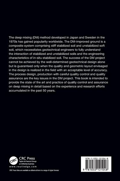 Produktbild: Quality Control and Assurance of the Deep Mixing Method