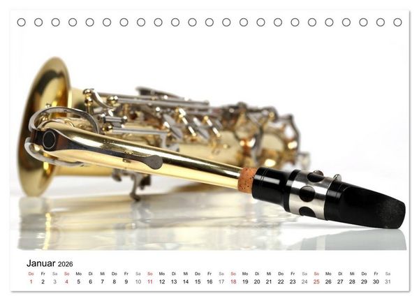 Produktbild: Musik ist mein Leben (Tischkalender 2026 DIN A5 quer), CALVENDO Monatskalender