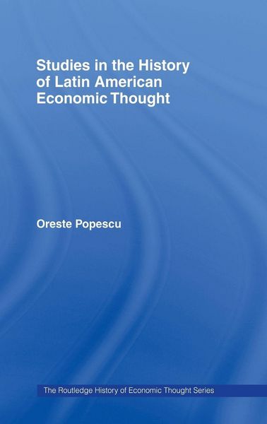 Produktbild: Studies in the History of Latin American Economic Thought