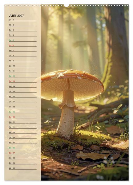 Produktbild: Pilze wie im M&auml;rchen (Wandkalender 2027 DIN A2 hoch), CALVENDO Monatskalender